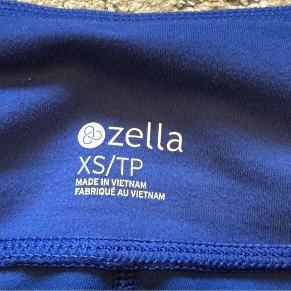 Zella To The Max Blue Marine Perforated Mid Rise Crop Leggings Size XS - Picture 8 of 10